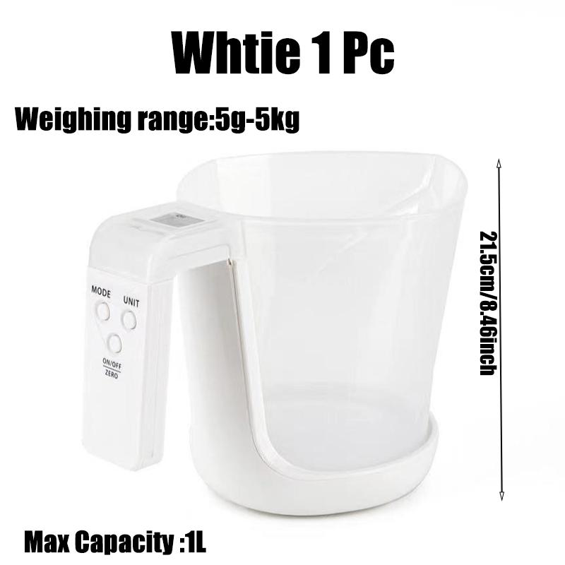 Кухонные весы с ЖК-дисплеем Цифровой стакан Электронный инструмент Hostweigh Мерный стакан Температура Вес Измерение стаканов