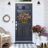Spring Hydrangea Basket Garland Simulation Rattan Basket Door Basket Door Hanging Decorative Garland