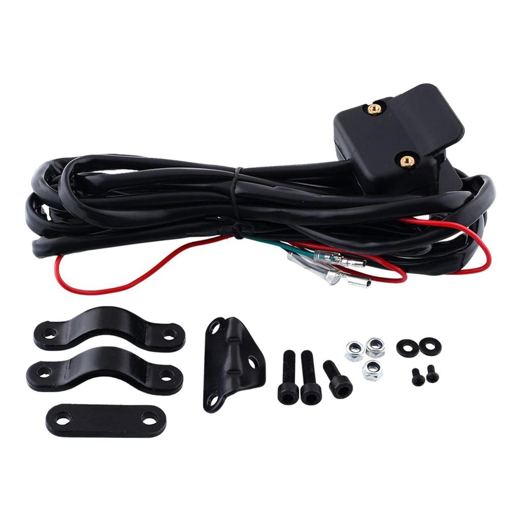 Upgraded 12V Winch Solenoid Relay Contactor & Winch Rocker Thumb Switch Combo Easy Installation Suitable for ATV UTV