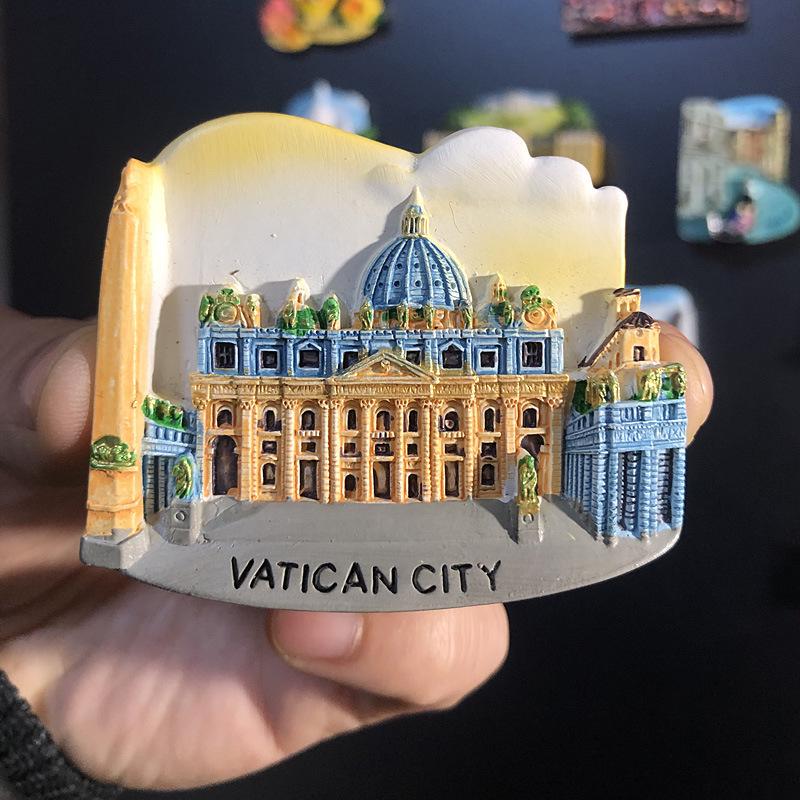3D Городские Магниты-Сувениры для Путешествий: Европейский и Глобальный Регионы