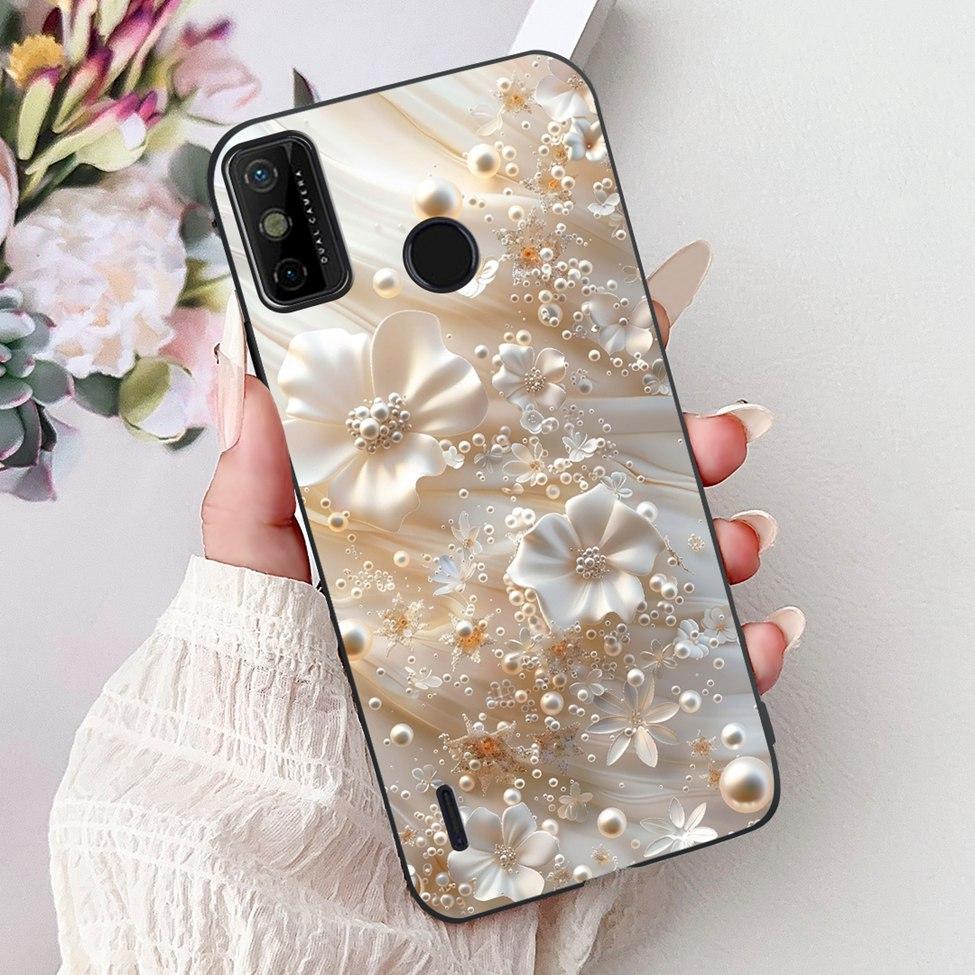For Tecno Spark 6 Go KE5j KE5k Case For Tecno Spark Go 2020 KE5S Cover Silicone Cute Fashion Flowers Funny Painted Back Cover