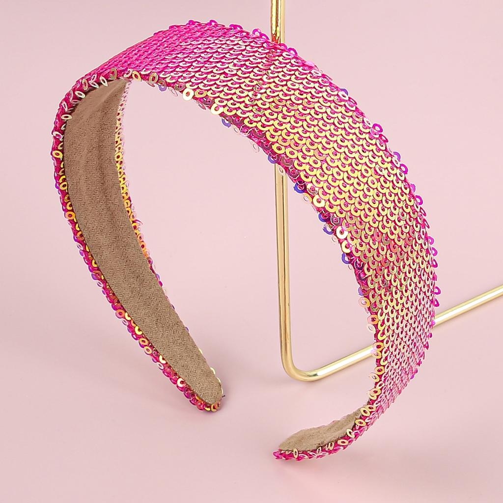 Модные пайеточные повязки на голову Девочки Блестящие 3 см Повязки для волос Девочки Женщины Повязки на голову Дети Дети Украшение для вечеринки Аксессуары для волос