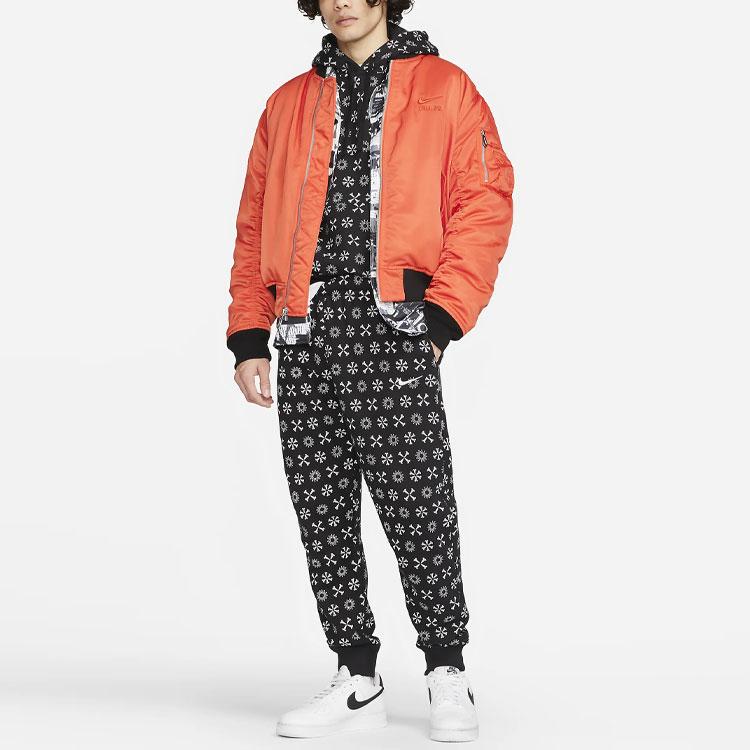 Nike Спортивная одежда Клубные флисовые брюки для бега с вышитым логотипом Мужские брюки Черные FJ1637-011