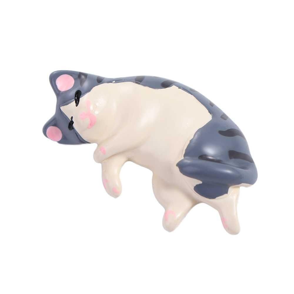 Мультяшный Милый Имитация Кошки Магниты на Холодильник Смола Ручная Работа Кошка Смола Аксессуары Имитация Спящая Кошка Ленивая Кошка Миниатюры Машина