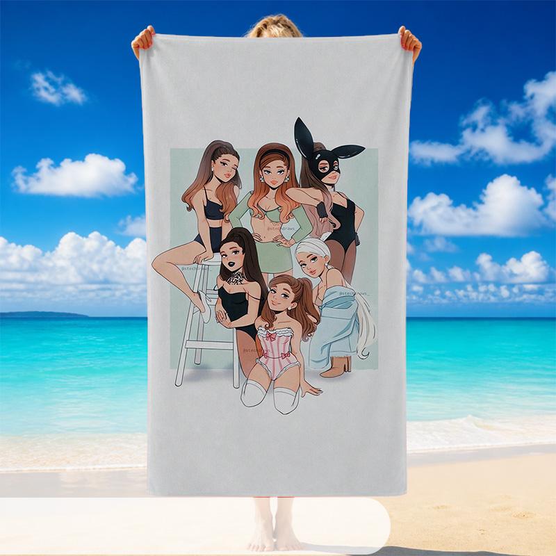 Ariana Grande Beach Towel, Soft Large Absorbent Towel For Beach Swimming Pool Travel Vacation