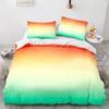 Rainbow Gradient Duvet Cover Set Queen Size Rainbow for Kids Girls Cute Style Bedding Set Polyester Single King Twin Quilt Cover