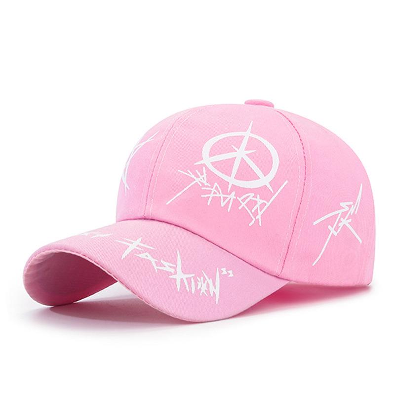 Корейская версия молодежной моды граффити солнцезащитный кепка бейсболка студенческая мужская и женская уличная повседневная кепка с принтом весна и лето