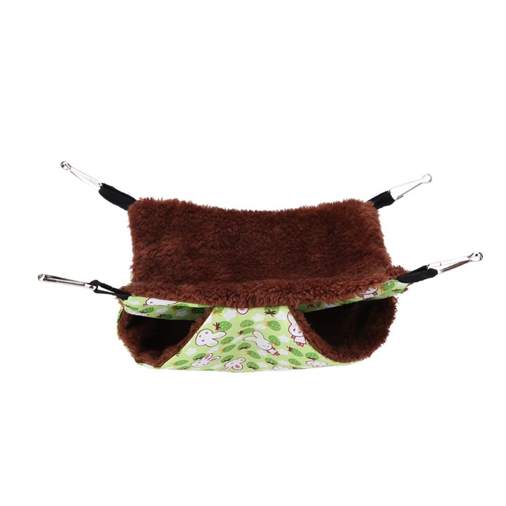 Double-Layer Pet Hammock Bed Soft Dual Layer Cage Glider Bed Small Animal Hammock For Small Pets