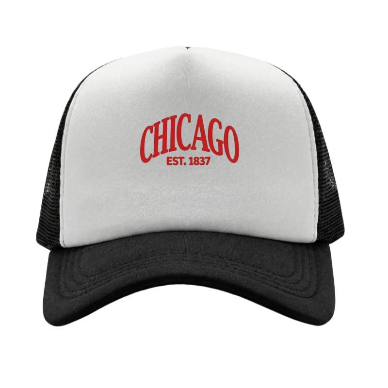 Чикаго Печатная Регулируемая Бейсболка Классическая Snapback Папина Шляпа Дышащая Сетчатая Шляпа Гольф Рыбалка На Открытом Воздухе Солнцезащитная Кепка