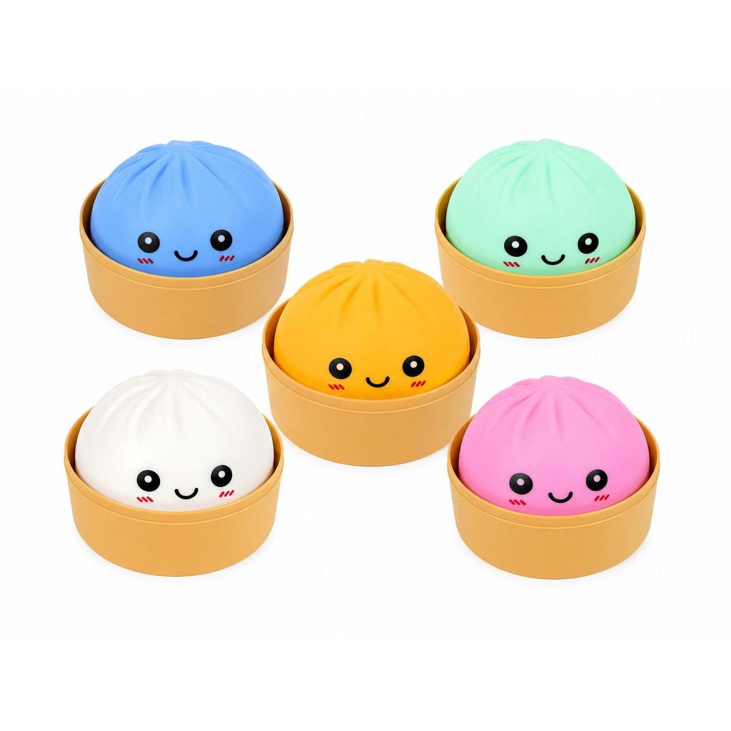 Giant Dumpling Squishy Slow Rising Stress Relief Toy Orange Creative Gift Squeeze Ball Fun Kids Toy