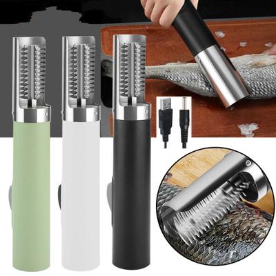 Портативный электрический скребок для рыбы, водонепроницаемый очиститель рыбьей чешуи, очиститель рыбьей чешуи, USB перезаряжаемый нож для рыбной чешуи, инструменты для морепродуктов