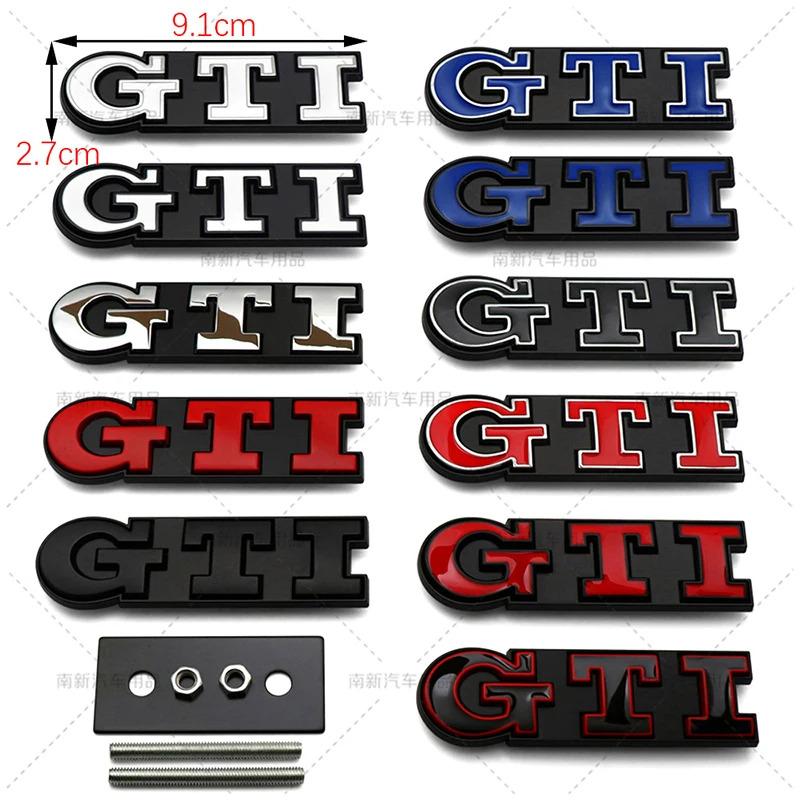 2026 Hot For Volkswagen VW 3D Metal GTI Grill Emblem Badge Rear Trunk Decal Car Sticker for Volkswagen VW Golf 5 6 7 8 MK2 MK3 M