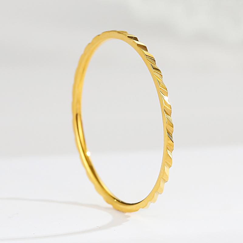 Кольцо с покрытием из 18-каратного золота, муассанит, обручальное, свадебное, из нержавеющей стали, устойчивое к выцветанию, модное ювелирное изделие