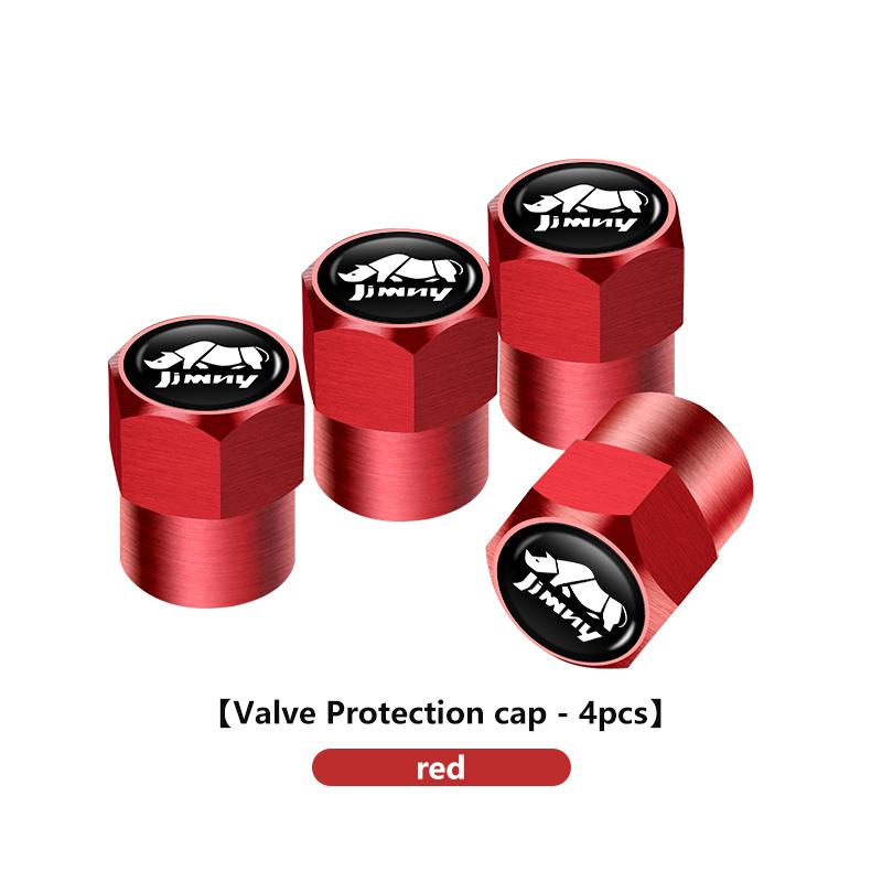 4pcs Car Wheel Tire Valve Protection Cap Tyre Dust Cover For Suzuki Jimny b74 jb23 jb64 jb43 jb53 jb32