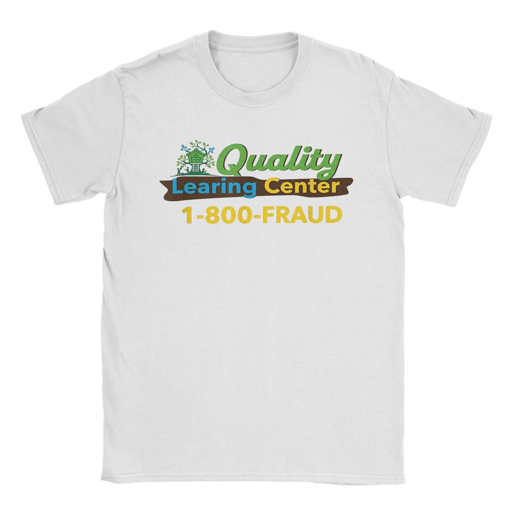 Novelty Quality Learing Center Fraud Nick Shirley TShirt Men Round Neck Cotton T Shirts Short Sleeve Tees Summer Clothing