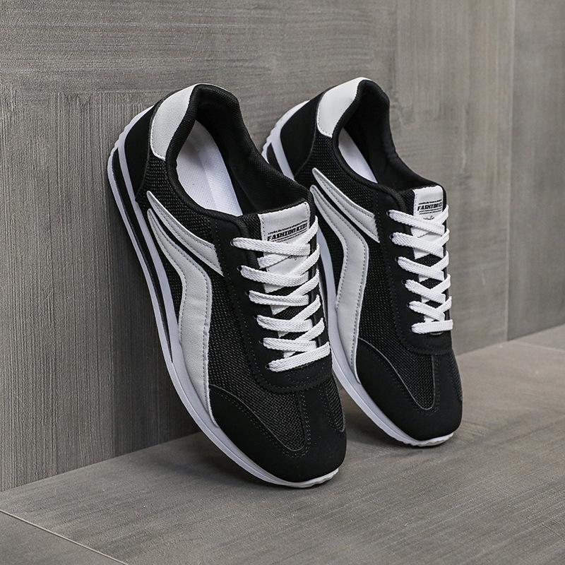 Мужские повседневные кроссовки 2025 Лето Мужские дышащие сетчатые Нескользящие Уличные спортивные туфли для отдыха Мягкая подошва Беговые кроссовки