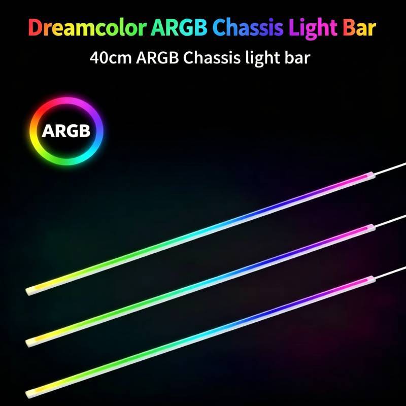 RGB Игровой Корпус ПК Светодиодная Лента с 5В Тремя Пинами для Динамических Цветовых Эффектов