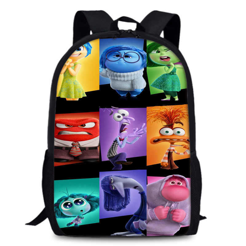 Школьный рюкзак Inside Out 2, 15-дюймовый, для ученика, рюкзак для студента, рюкзак большой вместимости