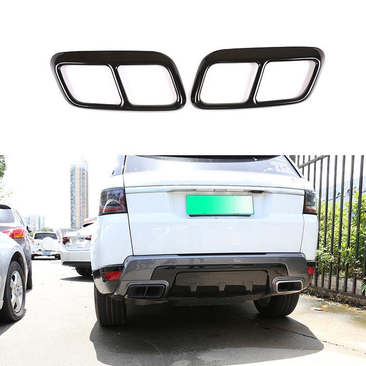 Нержавеющая сталь автомобиля хвост горло рамка украшения крышка выхлопной трубы для Land Rover Range Rover Sport