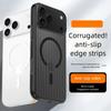 Trendy Anti-Slip Corrugated Magnetic Case For iPhone 17 Air 16 Pro Max 15 Plus 14 Slim Matte Cover Korea Stylish Shockproof