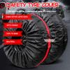 4Pcs/Lot Car Spare Tire Cover Case Polyester Auto Wheel Tires Storage Bags Vehicle Tyre Waterproof Dust-proof Protector Styling