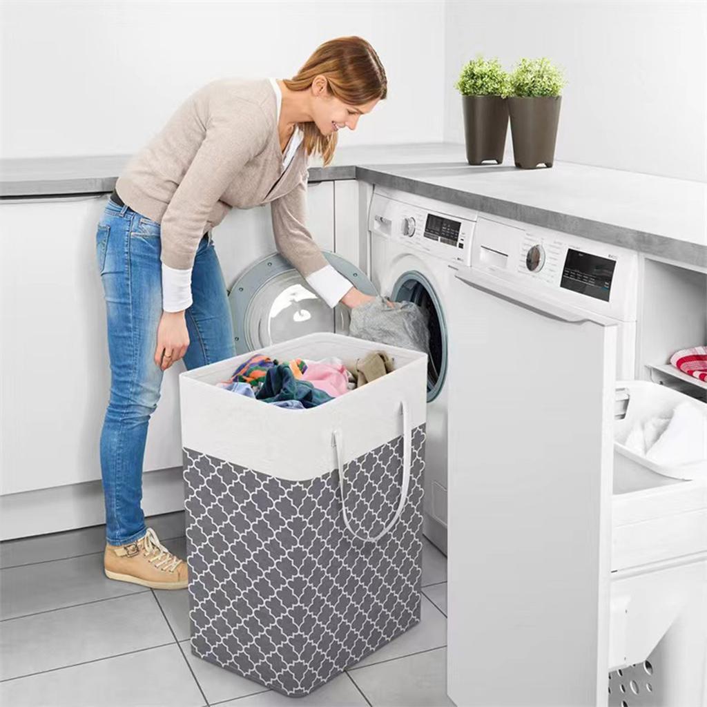 Folding Storage Basket Fabric Storage Bag Dirty Clothes Basket Wardrobe Storage Box Finishing Bag