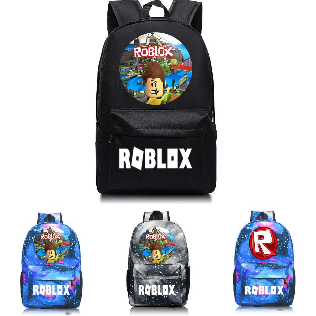 Детский школьный рюкзак Roblox с узором, звездным фоном и большой вместимостью