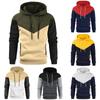 Autumn Winter Men's Contrasting Color Splicing Fashionable Hoodie Men's Casual Sportswear Hoodies & Sweatshirts (men’s)