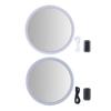 30X Magnifying Makeup Mirror LED Bathroom Makeup Mirror with Light and Suction Cup for Home Travel