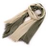 Soft Texture Cotton Scarf Simple Long Shawl Color Matching Two-Color Scarf  Autumn Winter