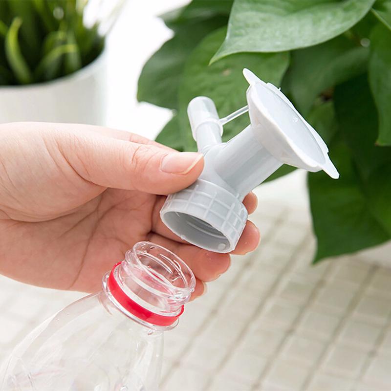 Garden Vase Bottle Cap Sprinkler Head Two  Head Bottle Sprinkler Watering Flowers