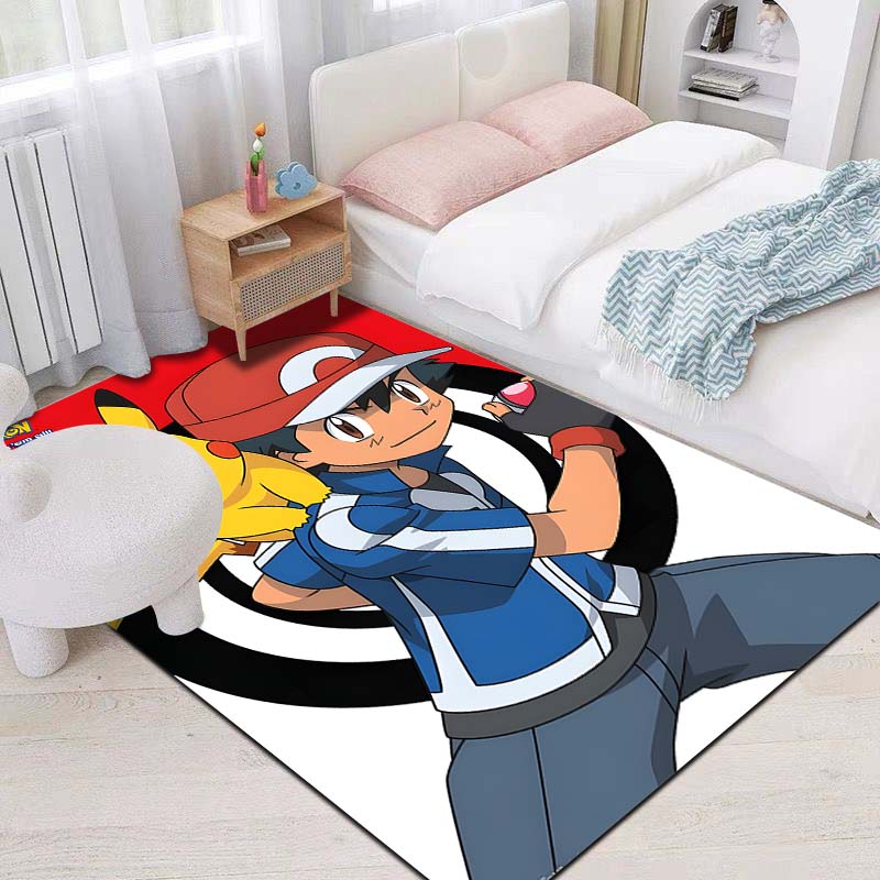 1PC Japan Pokémon Pikachu Printing Carpet for Living Room Bedroom Kid's Room Home Decor Sofa Play Mat Area Rug Non-slip Mat
