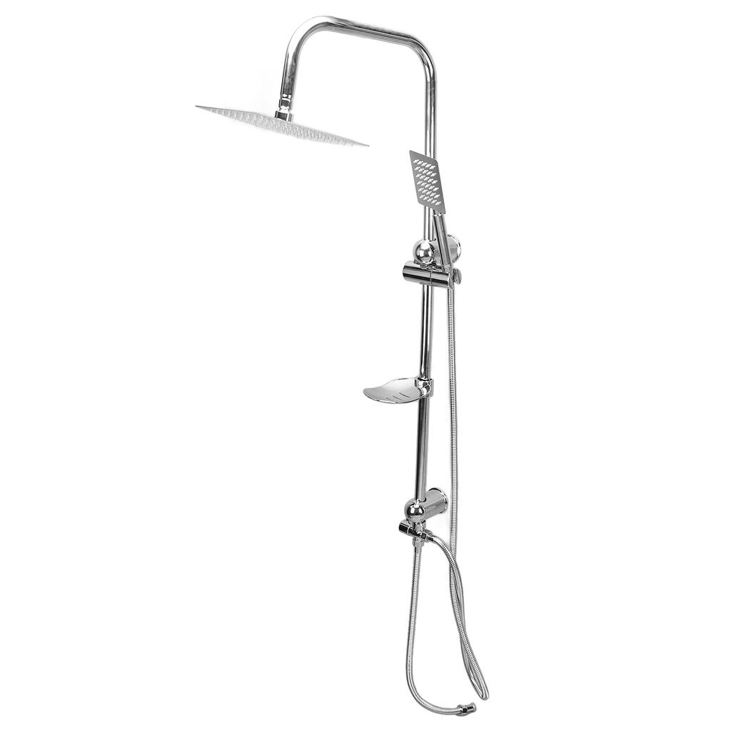 Rainfall Shower System Stainless Steel Universal G1/2 Rain Wall Mounted Shower Head with Handheld