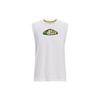 Curry Round Neck Sleeveless Comfortable Vest Men Tops White 1380332-100