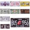 Vintage Metal Sign London City Tin Poster Car License Metal Plaque Plates Shabby Retro Iron Paintings Bar Garage Cafe Home Decor