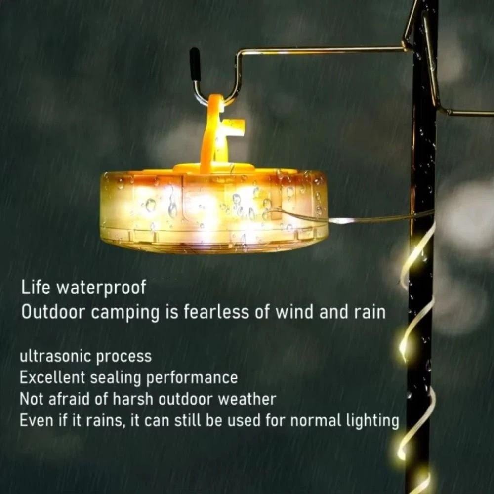 5 Modes Portable Camping Lantern LED Lamp Ambient Light Tent String Lights with Hook Easy Installation LED Camping String Lights