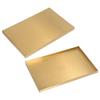 Modern Metal Gold Plate Rectangle Storage Tray Cosmetic Jewelry Display Stainless Steel Tray
