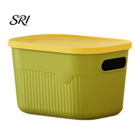 Balcony Gardening Supplies Container Storage Box with Handle And Lid Organizer Space Office Saving Stackable for Kitchen Bedroom Dormitory