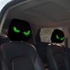 2 шт. Чехлы на подголовники автомобиля Двусторонние Милые Забавные Мультяшные Глаза Защитный Чехол на Подголовник Автомобильного Сиденья для Декора Переднего Сиденья Автомобиля
