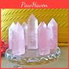 Elegant Pink Natural Rock Rose Quartz Crystal Point Healing Stone Obelisk Wand For Natural Health