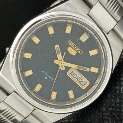 Б/у SEIKO 5 JAPAN МУЖСКИЕ СТАРЫЕ АВТОМАТИЧЕСКИЕ ОРИГИНАЛЬНЫЕ ЧАСЫ A416141-2