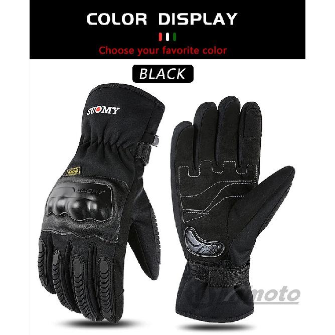 SUOMY Motorcycle Gloves Winter Waterproof Windproof Motorbike Motocross Racing Gloves Touchscreen Warming Moto Biker Gloves