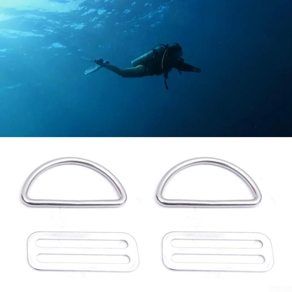 Кольцо-держатель ремня D-образное, легкое, серебристое, нержавеющая сталь