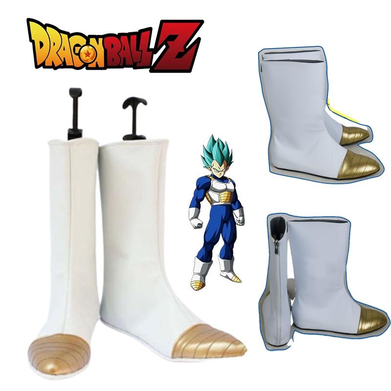 Dragon Ball Z Kai Vegeta White Pu Boots For Cosplay Halloween And Comic Con