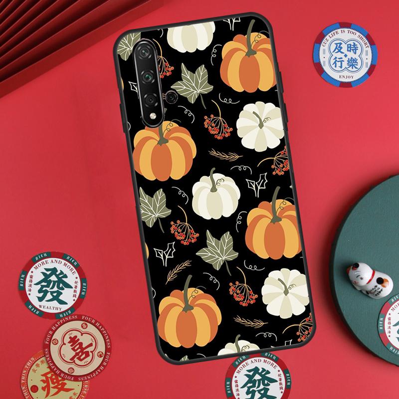 Autumn Leaves Fall Pumpkin Halloween For Huawei Nova 12s 7i 8i 11i 12i Y73 Y70 Y90 Y60 Y72 Y61 Y91 9 10 SE P30 Pro P40 Lite Case