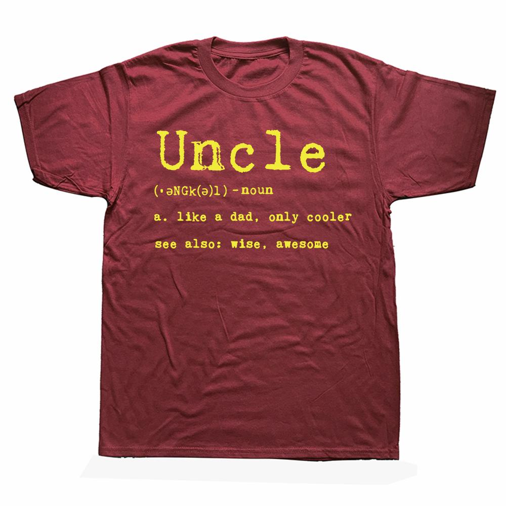 Funny Uncle Definition Classic T-Shirt Summer Men Clothing Fashion T Shirts Cotton Short Sleeve Oversized Adult T-shirt Tops