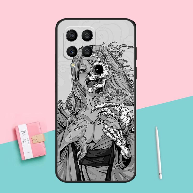 Стиль Хоррор Манга Для Samsung Galaxy M52 M32 M06 M16 M13 M14 M33 M12 M31 M55 M15 M11 M21 M35 M53 M34 M54 Чехол
