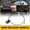 1/2 Комплект Тросик Открытия Капота С Ручкой Для 05-10 Jeep Grand Cherokee 06-10 Co