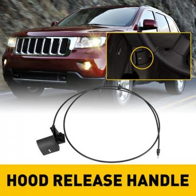 1/2 Комплект Тросик Открытия Капота С Ручкой Для 05-10 Jeep Grand Cherokee 06-10 Co