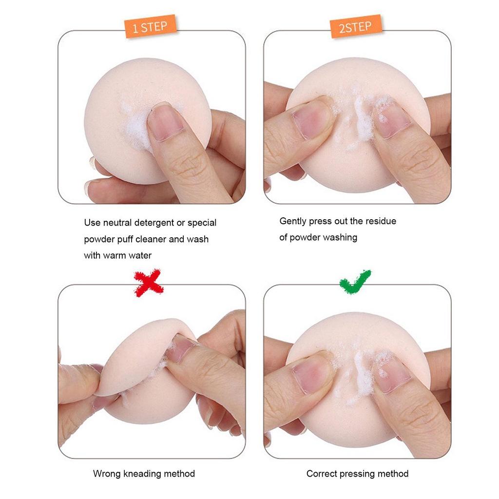 Powder Puff Wet And Dry Cotton Candy Air Cushion Puff Makeup Sponge Leather Triangle Puff